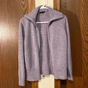 Carolyn Taylor purple sweater